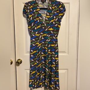 Trashy Diva. Chocolate Atomic Ashley dress. Size 6. Flat rayon.